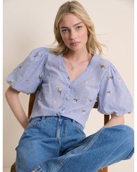 Nobody's Child - Ditsy Floral Puff Sleeve Top - Lyst