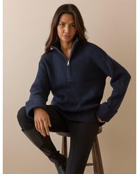 Nobody's Child - Half Zip Chunky Jumper - Lyst