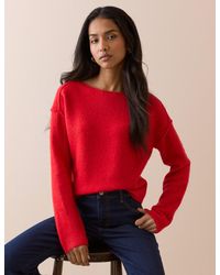 Nobody's Child - Slash Neck Knitted Jumper - Lyst