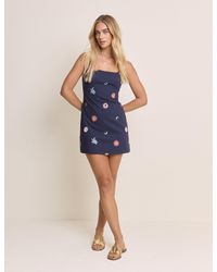 Nobody's Child - Embroidered Connie Shift Mini Dress - Lyst