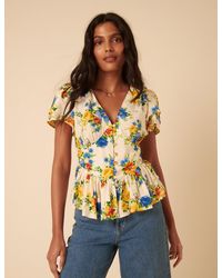 Nobody's Child - Floral Peplum Top - Lyst