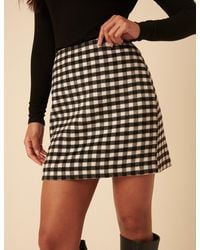 Nobody's Child - Gingham Mini Skirt - Lyst