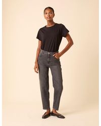 Nobody's Child - Washed Mid Rise Camden Tapered Jeans - Lyst