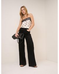 Nobody's Child - Polka Dot Satin Lace Cami Top - Lyst