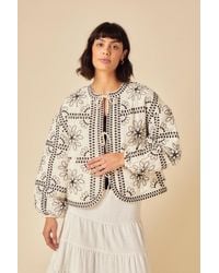 Nobody's Child - Floral Embroidered Quilted Jacket - Lyst