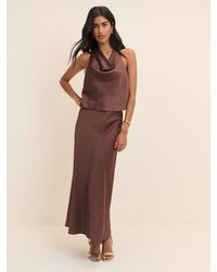 Nobody's Child - Satin Slip Maxi Skirt - Lyst