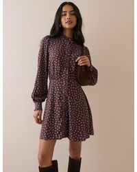 Nobody's Child - Ditsy Floral Button Front Gabi Mini Dress - Lyst