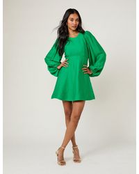 Nobody's Child - Balloon Sleeve Nicki Mini Dress - Lyst
