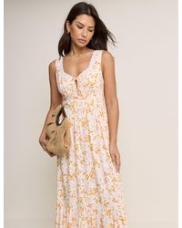Nobody's Child - Ditsy Floral Tiered Heather Midi Dress - Lyst