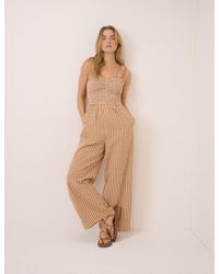 Nobody's Child - Gingham Shirred Helena Jumpsuit - Lyst