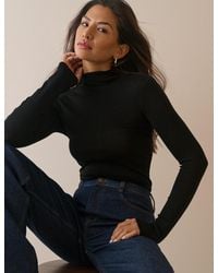 Nobody's Child - Merino Wool Roll Neck Top - Lyst