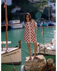 Nobody's Child - And Crochet Button Through Mini Dress - Lyst