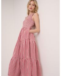 Nobody's Child - Gingham Sleeveless Charlie Midi Dress - Lyst