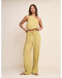 Nobody's Child - Light Linen-Rich Straight Leg Trousers - Lyst