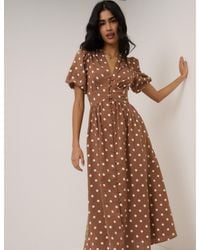 Nobody's Child - Polka Dot Starlight Midi Dress - Lyst