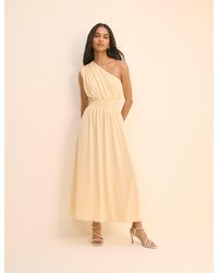Nobody's Child - Butter One Shoulder Lorena Jersey Midi Dress - Lyst