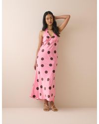 Nobody's Child - Polka Dot Cali Halterneck Maxi Dress - Lyst