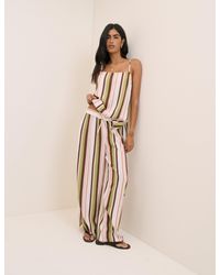 Nobody's Child - Multi-Coloured Striped-Blend Wide Leg Elstow Trousers - Lyst