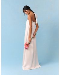 Nobody's Child - Bridal Satin Bandeau Eira Maxi Dress - Lyst