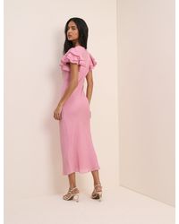 Nobody's Child - Frill Sleeve Layla Midi Dress - Lyst