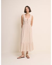 Nobody's Child - Ditsy Floral Lace Trim Heather Midi Dress - Lyst