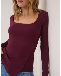 Nobody's Child - Square Neck Asymmetric Top - Lyst