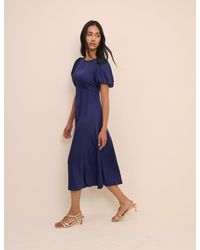 Nobody's Child - Puff Sleeve Quinn Midi Dress - Lyst