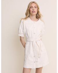 Nobody's Child - Denim Puff Sleeve Hallie Mini Dress - Lyst