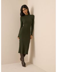 Nobody's Child - Ribbed Knitted Midi Dress - Lyst