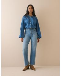 Nobody's Child - Mid High Rise Kingston Straight Leg Jeans - Lyst