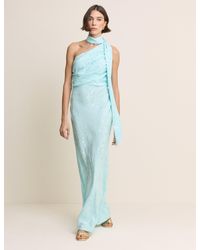 Nobody's Child - Light Floral Satin Oceane Maxi Dress - Lyst