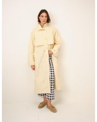 Nobody's Child - Butter Longline Funnel Neck Parka Jacket - Lyst