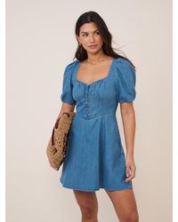 Nobody's Child - Denim Tulla Mini Denim Dress - Lyst