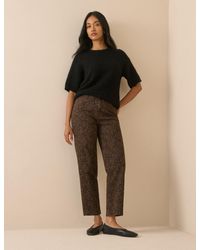 Nobody's Child - Leopard Print Mid Rise Camden Tapered Jeans - Lyst