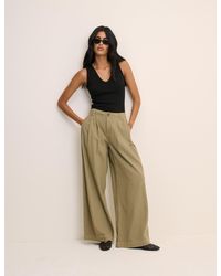 Nobody's Child - Pleated Wide Leg Trousers - Lyst