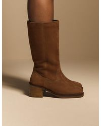 Nobody's Child - Tan Suede Buckled Boots - Lyst