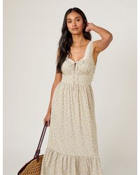 Nobody's Child - Ditsy Floral Tiered Heather Midi Dress - Lyst