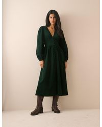 Nobody's Child - Cord Shirred Riley Midi Dress - Lyst