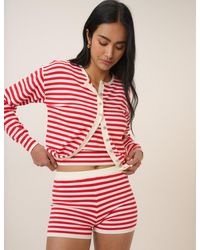 Nobody's Child - Striped Fine Knit Shorts - Lyst