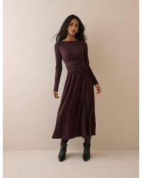 Nobody's Child - Jersey Long Sleeve Ayla Midi Dress - Lyst