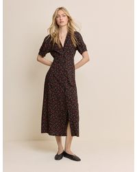 Nobody's Child - Floral Collared Chrissy Midi Dress - Lyst
