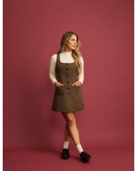 Nobody's Child - Heritage Check Wool-Blend Mini Shift Dress - Lyst