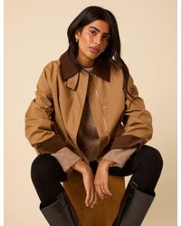Nobody's Child - Camel Cord Detail Barn Jacket - Lyst