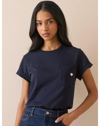 Nobody's Child - Heart Embroidered T-Shirt - Lyst