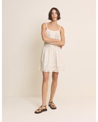 Nobody's Child - Crochet Broderie Anglaise Mini Dress - Lyst