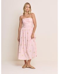 Nobody's Child - Sun Embroidered Bandeau Alice Midi Dress - Lyst