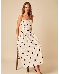 Nobody's Child - Polka Dot Bandeau Felicity Midi Dress - Lyst