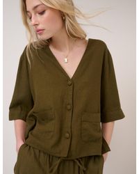 Nobody's Child - Linen-Blend Short Sleeve Shirt - Lyst