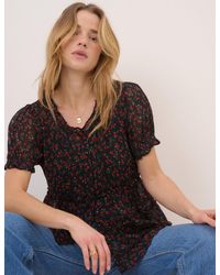 Nobody's Child - Floral Scoop Neck Top - Lyst