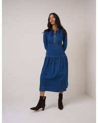 Nobody's Child Shannon Denim Midi Dress in Blue | Lyst UK Nobody's Child Shannon Denim Midi Dress in Blue | Lyst UK